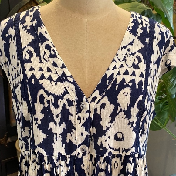 Anthropologie Ikat Ladder Lace Tunic - Picture 9 of 11